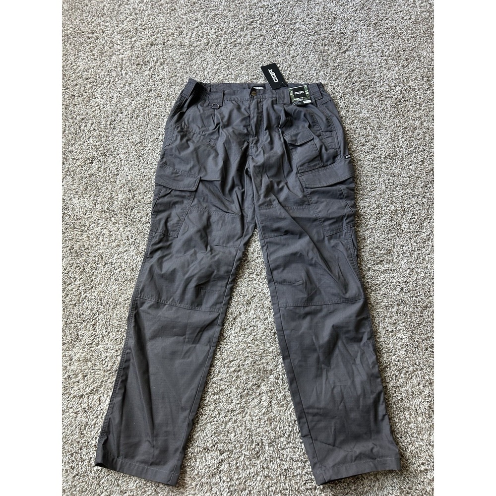CQR Tactical Cargo Pants Mens 36x34 Gray Work Outdoor Ripstop Straight Duratex